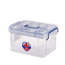 MYHZH First Aid Kit Box, Famiglia di Emergenza del Governo Organizer con Vassoio Staccabile & Maniglia Portatile per Home Campeggio Trekking Viaggi