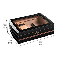 ZYING Cigar Box Cigar Humidor for Circa, con igrometro e umidificatore in Legno Scatola di sigari