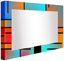 Ccretroiluminados Lineas de Colori Specchio da Bagno Retro Illuminazione, Acrilico, Multicolore, 80 x 5.3 x 60 cm
