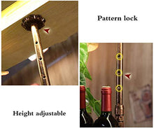 Classico Attaccatura del supporto del vino Hanging Wine Glass Cup Rack, regolabile a soffitto vino del supporto di bottiglia di legno scaffali galleggiante di stile dell'annata di applicazione Decoraz