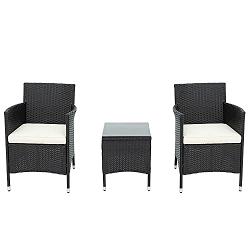 Set Mobili da Giardino Set Mobili da Esterno Set Di Mobili Da Giardino Di Alta Qualità Set Di Mobili Per Esterni Set Di Mobili In Rattan Resistente Alle Intemperie Con 2 Sedie E 1 Tavolino Da Caffè