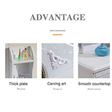 NQFL toletta Simple White Pannello di Legno Camera da Letto Multi-Funzione di Storage con Il Trucco dello Specchio Desk White-90 * 42 * 160cm