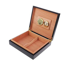 YUTRD ZCJUX con Pannello Frontale Digitale igrometro e umidificatore Cigar Humidor - di Alta qualità Cedar Cigar Idratante