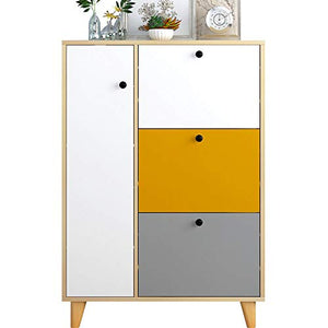LYLSXY Scarpe da Scarpe, Scarpe Armadio Cabinet Cabinet Europeo in Legno Massello in Legno Massello Multifunzionale Soggiorno Armadietto Porta Armadio