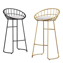 Sedia da pranzo, sedia a bracciolo, seggiolone, sgabello altezza bar sgabello sedia moderna in ferro for il tempo libero sedia da pranzo, pub, cucina, caffetteria, bar, max.Carica 200KG, 1.65 cm FACAI