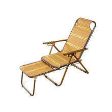 ZEQUAN Seggiolone da Sole Sedia in bambù per Ufficio/Soggiorno/Balcone/Poltrona da Giardino/Sedia da Campeggio, con Braccioli