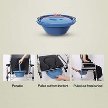 Sedia da Toilette Pieghevole, WC con Sedile Imbottito, Altezza Regolabile, Sedia da Bagno, Doccia, Aiuto alla Mobilità, Sedia per Riabilitazione A