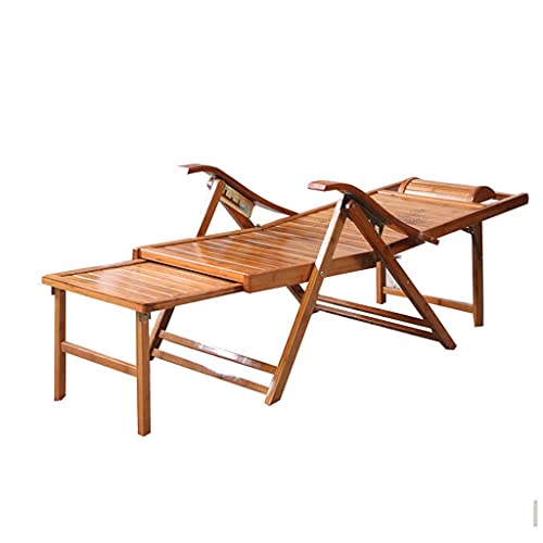 PAKUES-QO Lettini Pieghevoli Lettino Prendisole in Legno Sedia a Sdraio Pieghevole Regolabile reclinabile reclinabile per Giardino Balcone o Patio Piscina Esterna Coperta