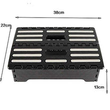 Tastak Lungo Antiscivolo Sgabello, Bagno di plastica Sgabello, Sgabelli for Bambini Pieghevole Sgabello Adatto for Famiglia Pesca Bagno, Bianco e Nero Pressione Resistente e Facile da Pulire