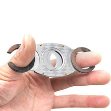 AUEDC Acciaio Inossidabile Cigar Cutter, Portatile dell'Acciaio Inossidabile Cigar Cutter Doppia Lama, Sigaro Strumento Sigaro ghigliottina per Migliori sigari Scelta Multipla,D