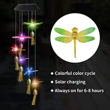 Lewpox Solarleuchten Windspiele, 7 farbwechselnde Windspiele,Hängeleuchte Deko für Terrasse/Garten Party/Baum,Geburtstag Weihnachts Geschenk für Mama