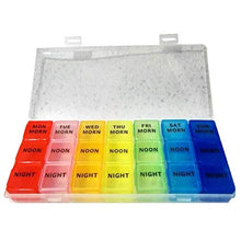 HEALLILY Organizer Settimanale per Pillole da 1 Pezzo Custodia Staccabile 7 Giorni Organizer per Pillole Settimanale 3 Volte Al Giorno per Integratori di Farmaci Vitamine