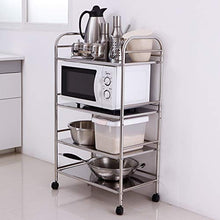 LYM &ripiano di stoccaggio Moda Spesa, Cucina Rack Forno a microonde Quattro Livelli di Bagagli da Bagno Ufficio Organizzatori Scaffale di Finitura
