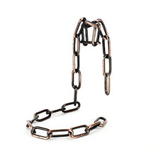 Fantes, catenella di sospensione porta bottiglia di vino, realizzata in acciaio inox, adatta come decorazione di cucina e casa e ottima come regalo Bronze
