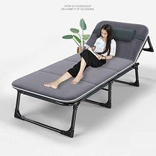 JFFFFWI Gravity Chaise Lounges Sedia a Sdraio da Patio Lettini da Esterno Sedie da Giardino Letto Pieghevole Campeggio Reclinabile All'aperto, Ufficio Semplice Letto Singolo per Pausa Pranzo Letto d