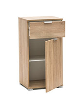 MeMi Me311RSN Comodino, Legno, Rovere Sonoma, 38x12x85 cm