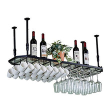 Chunjiao Red Wine Glass Rack, Sottosopra Down Counter European Bar Counter Decoration, Hanger, Home Stemware Sospensione, Portabocchiaia con Luce Portabottiglie da Vino/portabicchieri/ripiano