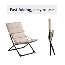 WUTONG Lettini da Giardino e poltrone reclinabili Cuscino Comfort all-in-One Imbottito Sedia Relax da Lettura Pieghevole Mobili da Balcone Sedie Pigre