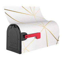 Copertura magnetica per cassetta delle lettere in oro bianco per decorazione da giardino, dimensioni standard 51 x 45 cm