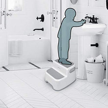 Chairlin Sgabello bambini, Sgabello a due gradini per bambini, Gradino bambini, Scaletta Bambini in Bagno, Sedile per Addestramento per WC, Antiscivolo con 2 Scalini.