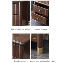 FEANG Tavolo da Comodino in Legno Nordico Comodino Comodino con Cabina Armadio Laterale con cassetti per Soggiorno