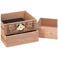 XZJJZ Tre Strati di Grande capacità Cigar Humidor - Cigar Humidor Cigar Cabinet Portatile Legno di Cedro Idratante Cigar Box