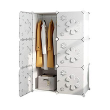 Armadietto da armadio portatile modulare organizer salvaspazio ArmoireCube con asta per appendere Rollsnownow (dimensioni: 75 x 111 x 47 cm)