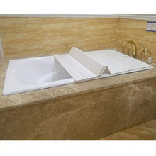 Pannello Isolante Per Vasca, Isolamento Antipolvere Vasca Bagno Caddy Vassoio Di Stoccaggio Pieghevole IPad Scaffale Per Computer Scaffale Per Casa Dell'hotel Bagno Vasca Copertura Cremagliera, Bianco