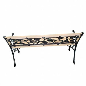 Lingjiushopping Panchina da Giardino XL con Schienale con Rose Dimensioni: 122 x 73 x 34 cm (L x L x A) Panchine da Esterno