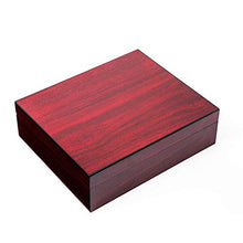 Minmin Cigar Box classico mogano Mellow Legno di Cedro Idratante Cabinet Profondo rosso for auto portatile Cigar Box, 265x220x75mm accessori del sigaro (Size : 265x220x75mm)