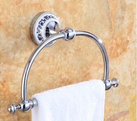 MBYW Portasciugamani Moderno Minimalista Portasciugamani Elegante per Il Bagno di Moda Nuovo portasciugamani da Bagno portasciugamani con portasciugamani Antico in Porcellana Bianca e Blu Antico