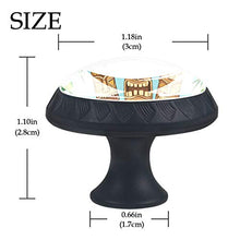 Hawaii tradizionale 4 PCS Pomelli per Porta, Pomolo per Mobile, Pomelli per Mobili con Viti, Maniglia per Armadietto, Pomelli per Porta, Pomelli per Cassetti per Porta, Armadio, Cassetto e Credenza
