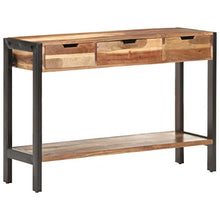 vidaXL Credenza 110x35x75 cm in Legno Massello e Finitura in Sheesham