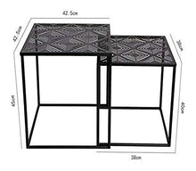 FGDSA Tavolini da Giardino Tavolino da Giardino Combinazione nordica Tavolino da Salotto in Ferro battuto Scaffale Piccolo per Guardaroba Tavolino Quadrato Balcone (Dimensioni: Piccolo)