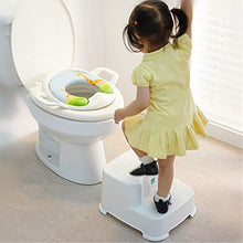 HYY-YY Bambini bianchi del bambino Stool, sgabello 2 Passo PP plastica ispessimento antiscivolo bagno Sgabello Poggiapiedi sgabello basso Sgabello bambino Lavabo sanitario Sgabello, 31 * 34 * 20 centi