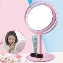 Bradoner Specchio Cosmetico for Il Trucco Illuminato A LED, Specchio con Touch Screen Dimmerabile, Specchio Illuminato Portatile for Viaggi, Bagno