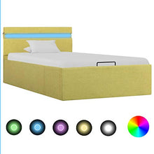 SKM Giroletto Idraulico con Contenitore LED Lime Tessuto 100x200cm