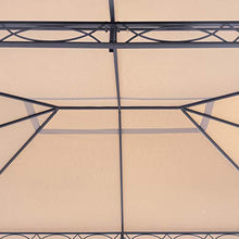 TOOLPORT Gazebo da Giardino 3x4 m - Premium 100% Impermeabile - con 4 Teli Laterali - ca. 220g/m² Telo del Tetto Color ocra