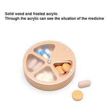 Dreamyep Portable Pillola Scatola di Legno con Portatile Pillola Bagagli Dispenser Mini Tablet Pillola Packaging Copertura in Acrilico Box