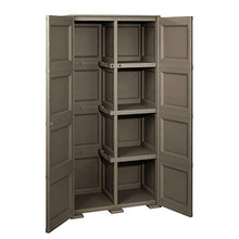 Tontarelli 8085555909 - Armadio multifunzione a 4 scomparti su 1 lato, WENGÉ