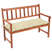 vidaXL Panca da Giardino con Cuscino 120 cm in Massello di Acacia