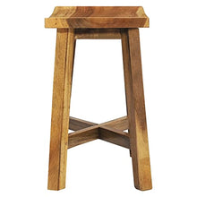 vidaXL Legno Massello di Suar Sgabello da Bagno Stile Rustico Robusto Comodo Elegante Seduta Poggiapiedi Supporto Doccia Marrone Semi Lucido