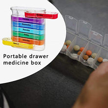28 Scomparti Portapillole Portapillole Portapillole per dispenser di plastica per medicinali Contenitore per pillole da viaggio