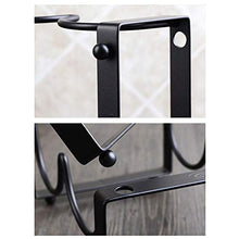 Yardwe Porta bottiglie da vino del cavo del metallo supporto di esposizione del vino del basamento del supporto del vino di posizione per l'accessorio domestico (3 bottiglie Holds)