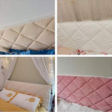 WEDSFC Copri Testata Letto Matrimoniale,Matrimoniale/Singolo Copertura testiera Letto Elasticizzato in Velluto Protettiva Copritestiera Antipolvere Fodera per testiera del Letto,Light Gray,160cm