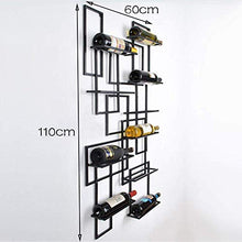PWZ Pratica Semplicità Domestica Wallmounted Pratica Semplicità Domestica, Metal Iron Storage Pratica Semplicità Domestica Appesa 10 Bottiglie