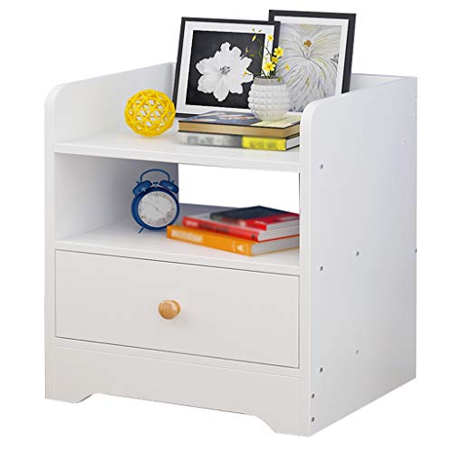 Comodini Decorazione Corridoio Domestica Camera Addensare Studio in massello di pompaggio Assemblea Locker Bagno Soggiorno Multifunzione Storage Box 33X30X45cm MUMUJIN (Color : White)