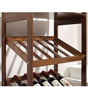 Wine Rack Holder, Vino Bottle Holder, armadietto del vino, soggiorno vino armadio in legno massello di bambù piccolo armadietto vino vetrina vino cremagliera caduta decorazione for la casa Decorazioni