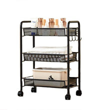 Salone di bellezza mobile cart, parrucchiere strumento di stoccaggio cosmetici rack parrucchiere strumento carrello,Three