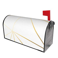 Copertura magnetica per cassetta delle lettere in oro bianco per decorazione da giardino, dimensioni standard 51 x 45 cm